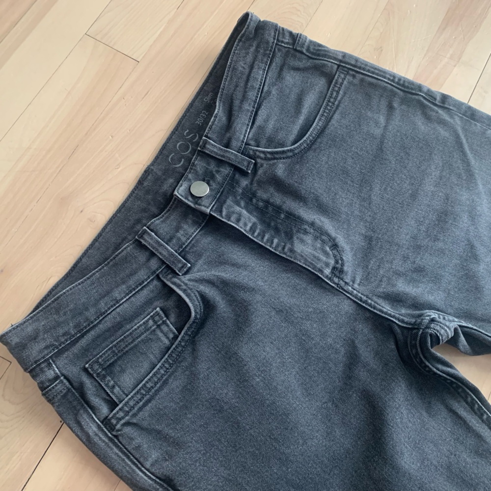 COS - Washed Black Slim-Fit Denim Jeans | Minimalist - Picture 3 of 10